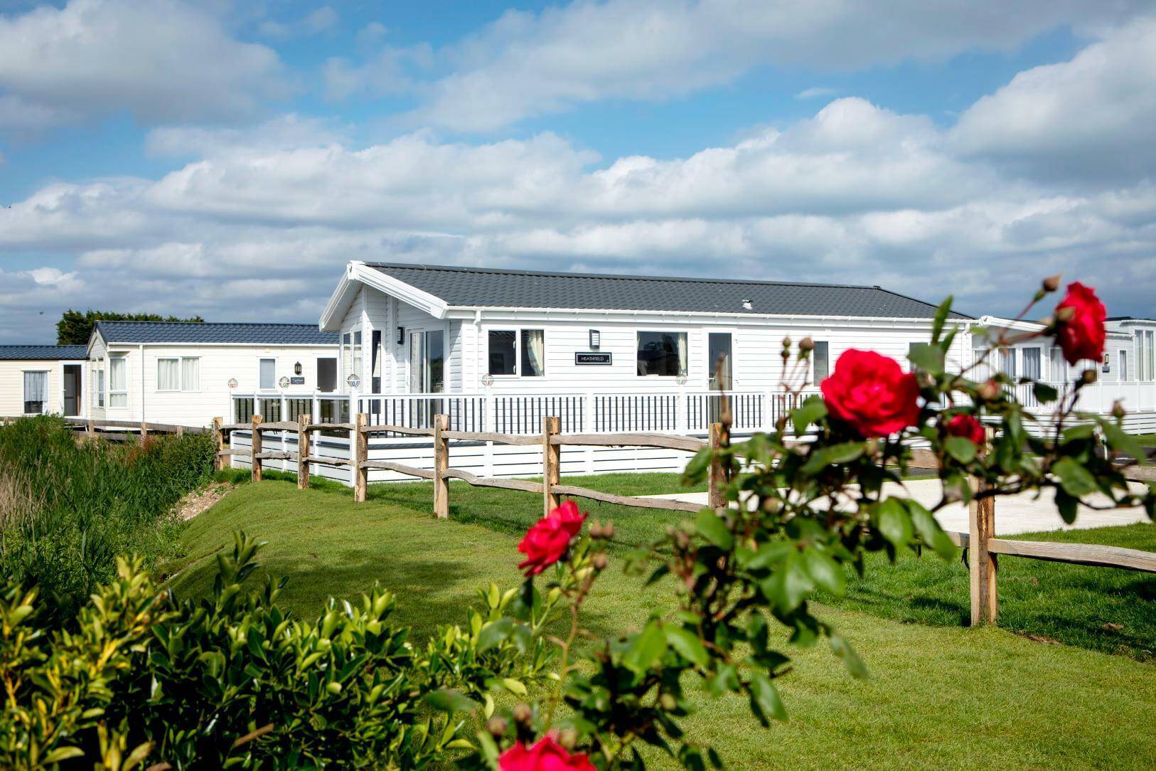 Holiday cabins in a peaceful setting