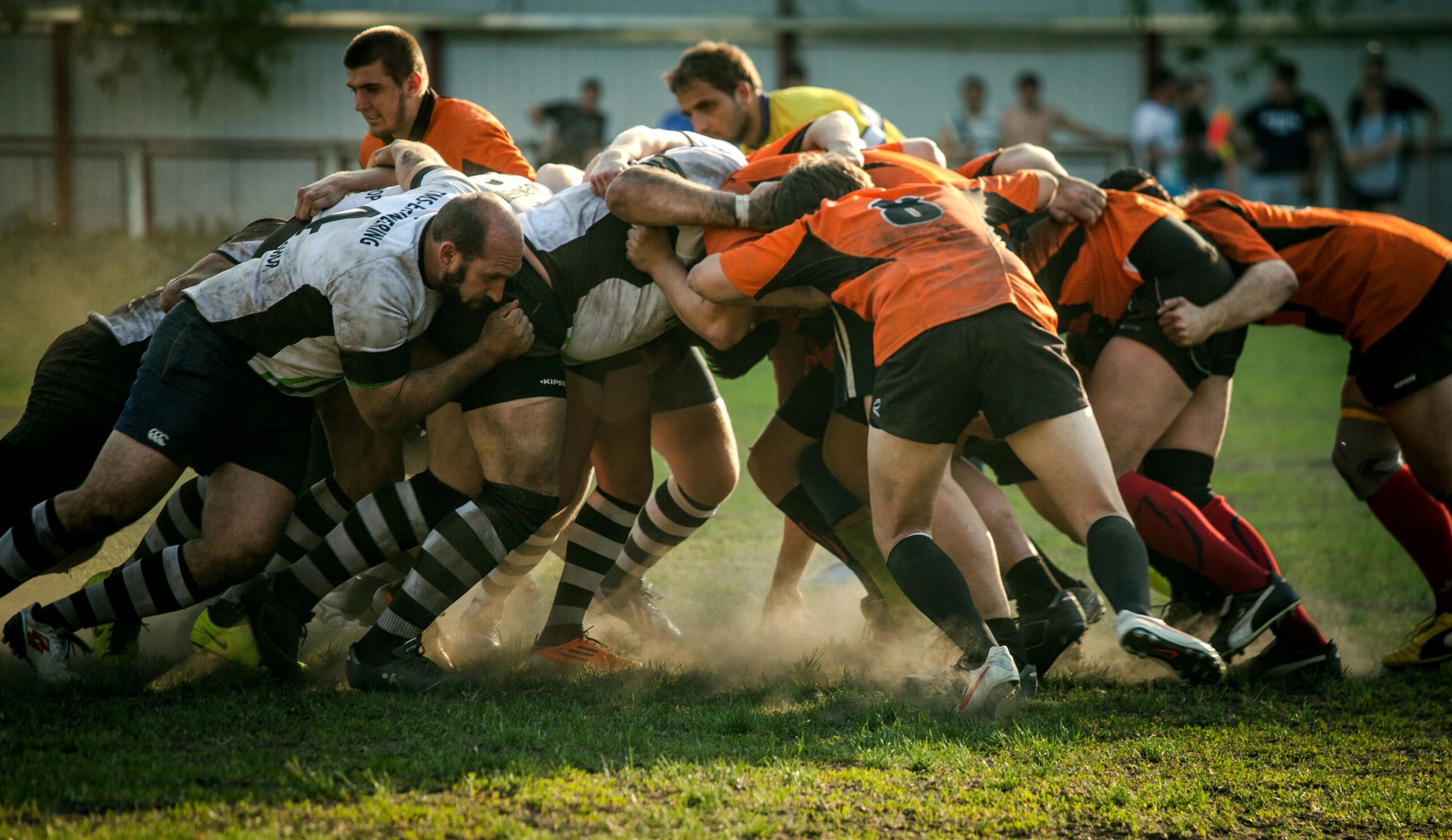 Rugby field and match environment